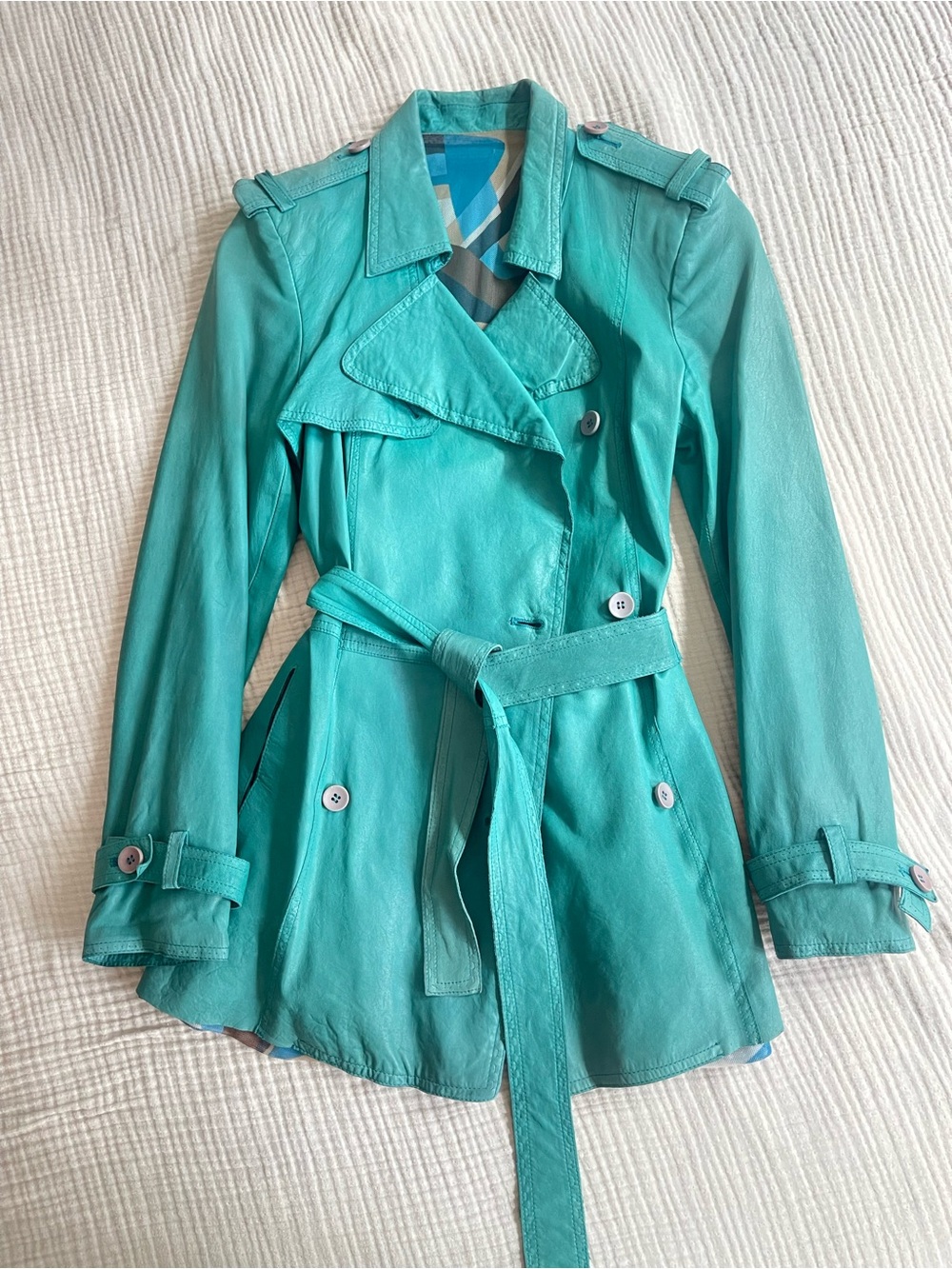 Leather Trench Coat